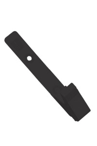 picture of black plastic id badge clip