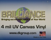 D&K Brilliance Pressure Sensitive UV Canvas Vinyl Laminate